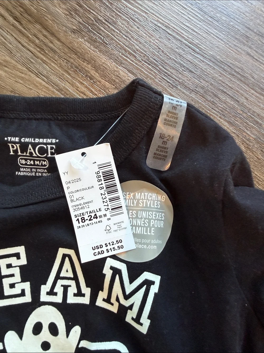 NWT The Children's Place Black 